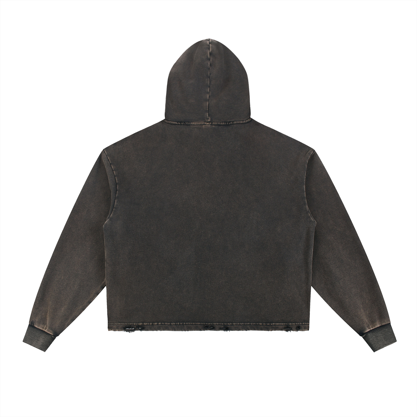 "Yahweh not my way" Dark Grey Distressed Hoodie UK
