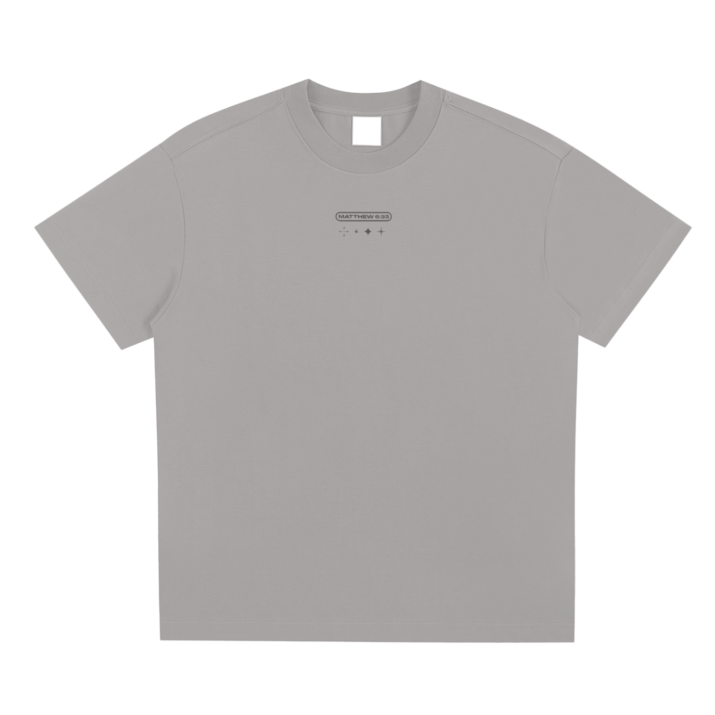 "Seek The Kingdom" Light Grey Oversized Tee